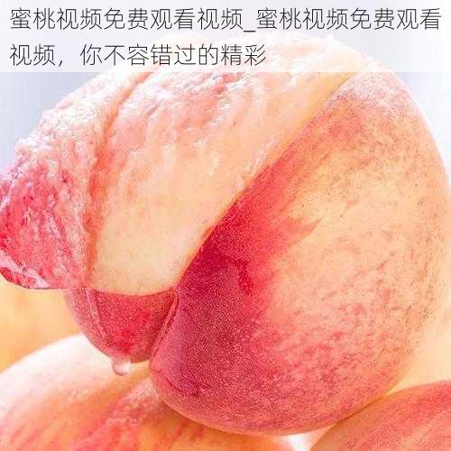 蜜桃视频免费观看视频_蜜桃视频免费观看视频,你不容错过的精彩