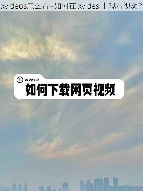 xvideos怎么看—如何在 xvides 上观看视频?