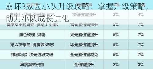 崩坏3家园小队升级攻略:掌握升级策略,助力小队成长进化