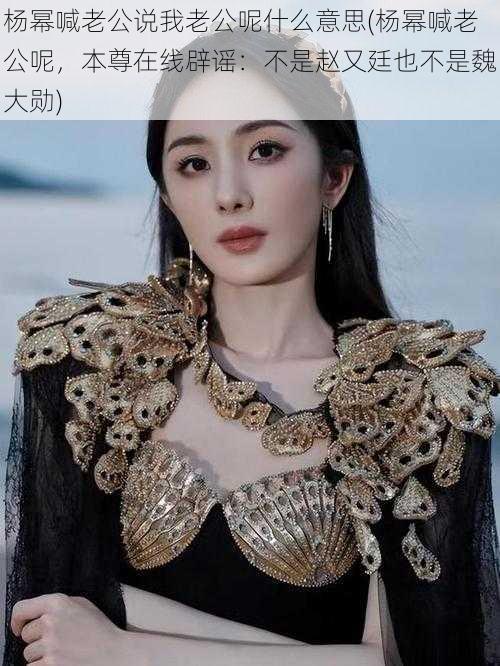 杨幂喊老公说我老公呢什么意思(杨幂喊老公呢,本尊在线辟谣:不是赵又廷也不是魏大勋)