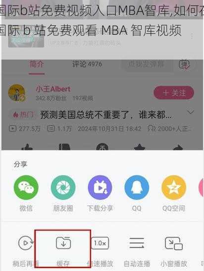 国际b站免费视频入口MBA智库,如何在国际 b 站免费观看 MBA 智库视频?