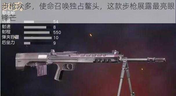 步枪众多,使命召唤独占鳌头,这款步枪展露最亮眼锋芒