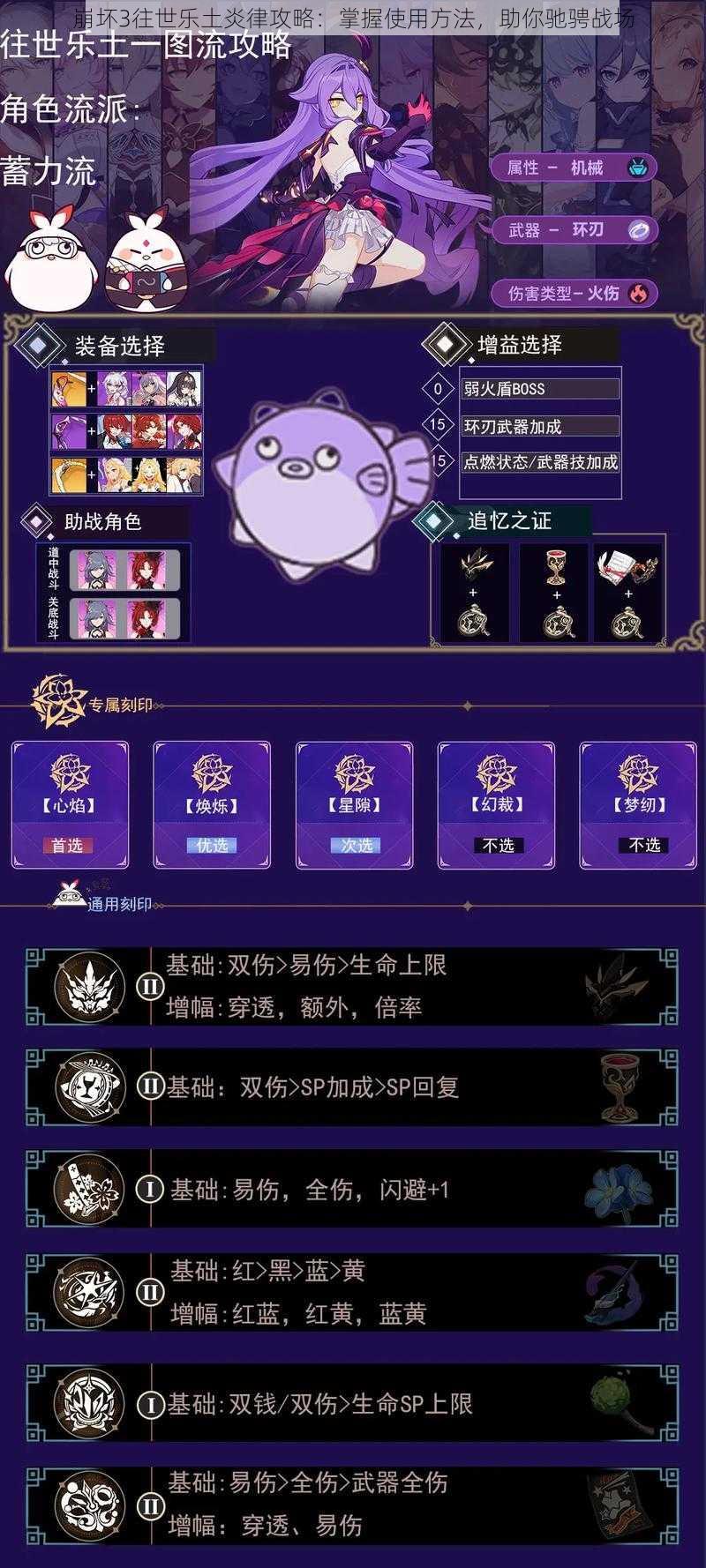 崩坏3往世乐土炎律攻略:掌握使用方法,助你驰骋战场