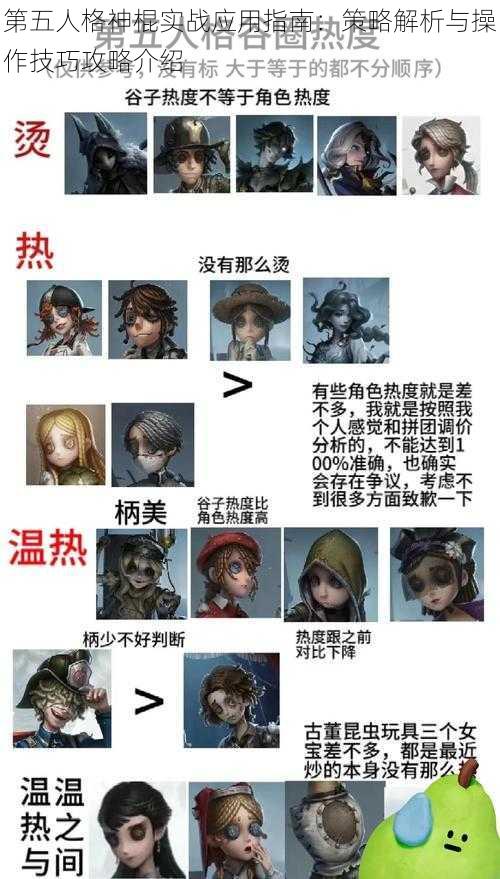 第五人格神棍实战应用指南:策略解析与操作技巧攻略介绍