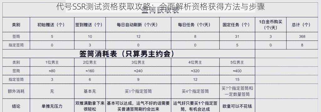 代号SSR测试资格获取攻略:全面解析资格获得方法与步骤