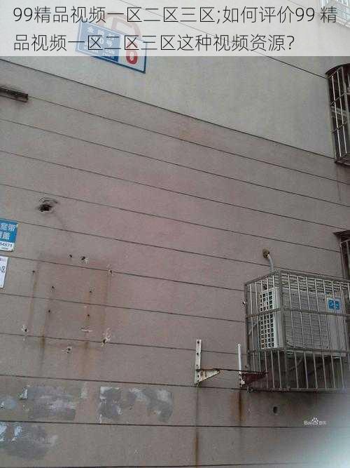 99精品视频一区二区三区;如何评价99 精品视频一区二区三区这种视频资源?
