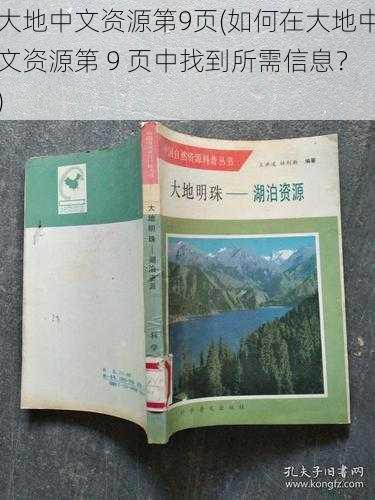 大地中文资源第9页(如何在大地中文资源第 9 页中找到所需信息?)