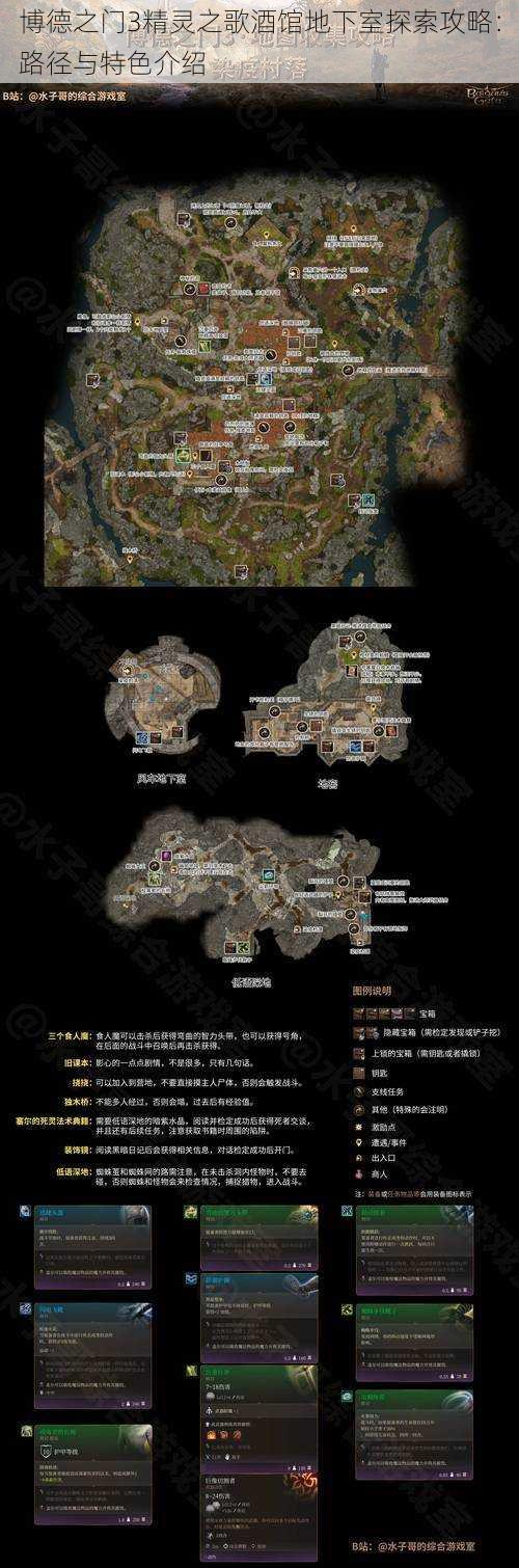 博德之门3精灵之歌酒馆地下室探索攻略:路径与特色介绍