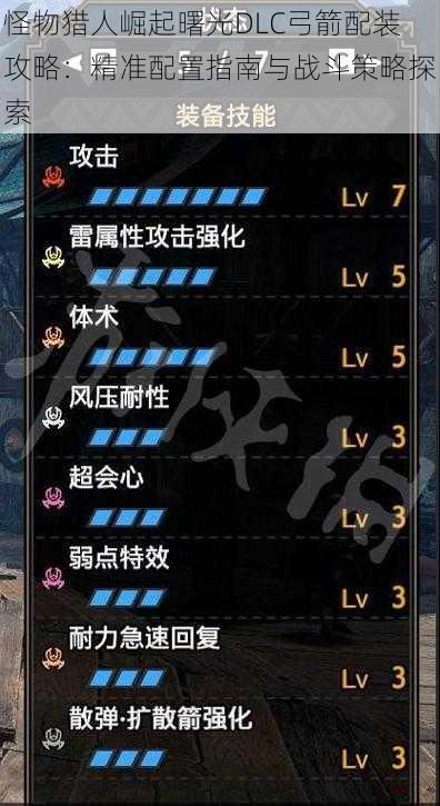 怪物猎人崛起曙光DLC弓箭配装攻略:精准配置指南与战斗策略探索