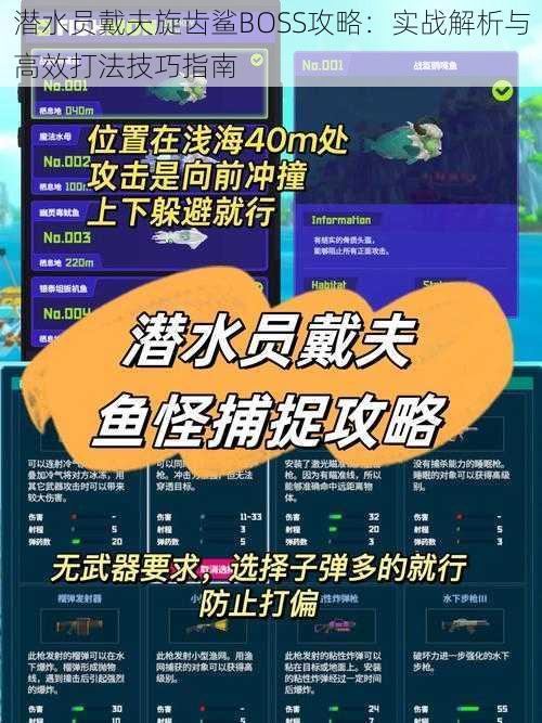 潜水员戴夫旋齿鲨BOSS攻略:实战解析与高效打法技巧指南