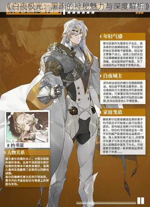 《白夜极光:黑蹄的神秘魅力与深度解析》