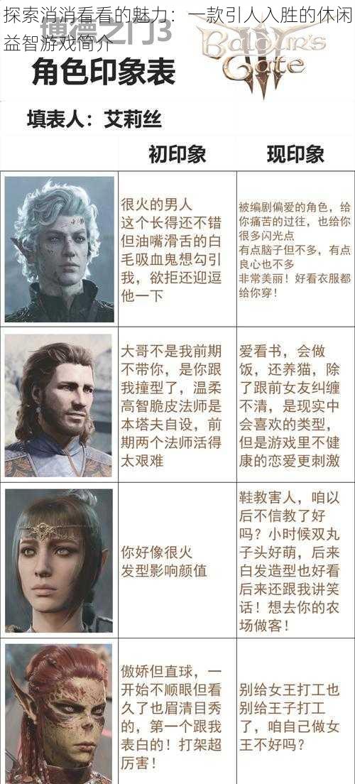探索消消看看的魅力:一款引人入胜的休闲益智游戏简介