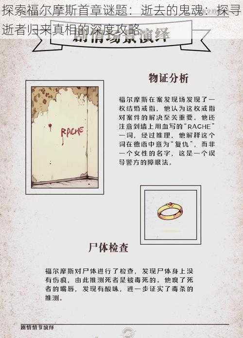 探索福尔摩斯首章谜题:逝去的鬼魂:探寻逝者归来真相的深度攻略