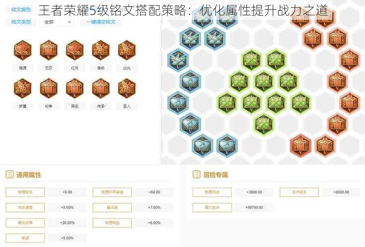 王者荣耀5级铭文搭配策略:优化属性提升战力之道