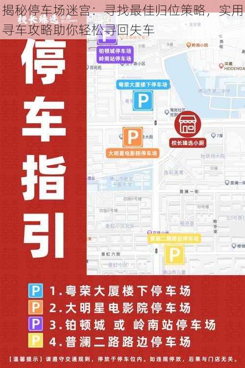 揭秘停车场迷宫:寻找最佳归位策略,实用寻车攻略助你轻松寻回失车