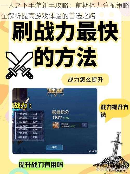 一人之下手游新手攻略：前期体力分配策略全解析提高游戏体验的首选之路