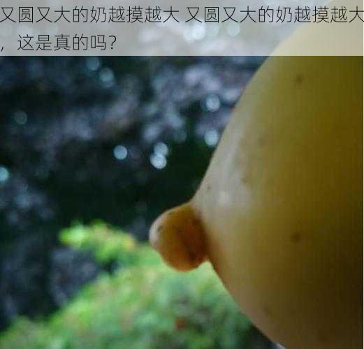 又圆又大的奶越摸越大 又圆又大的奶越摸越大,这是真的吗?