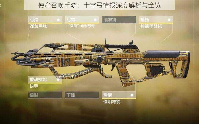 使命召唤手游:十字弓情报深度解析与全览
