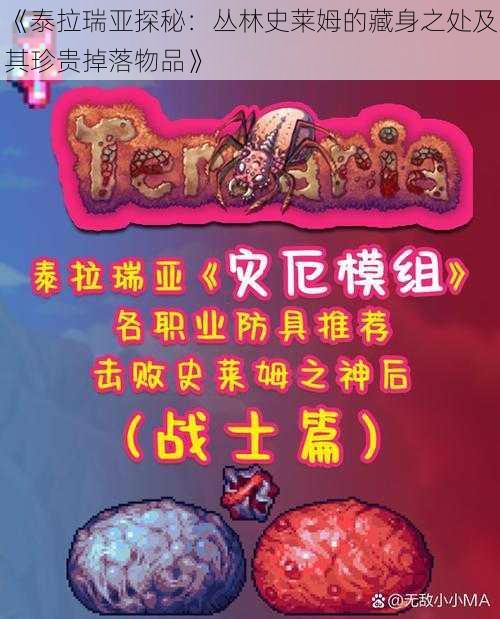 《泰拉瑞亚探秘:丛林史莱姆的藏身之处及其珍贵掉落物品》