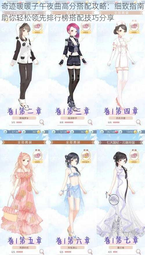 奇迹暖暖子午夜曲高分搭配攻略:细致指南助你轻松领先排行榜搭配技巧分享