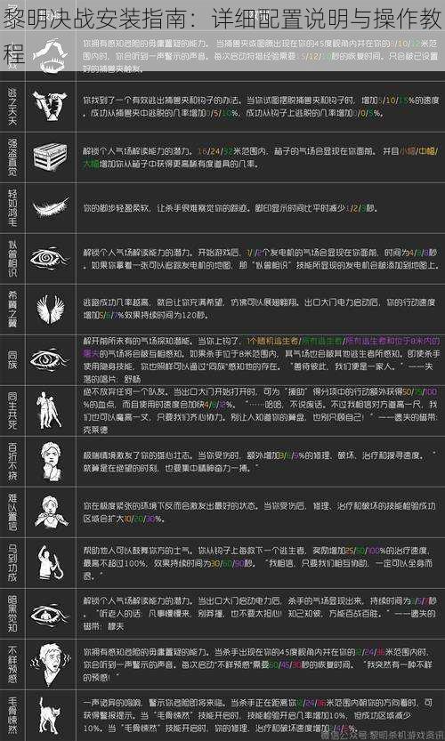 黎明决战安装指南:详细配置说明与操作教程