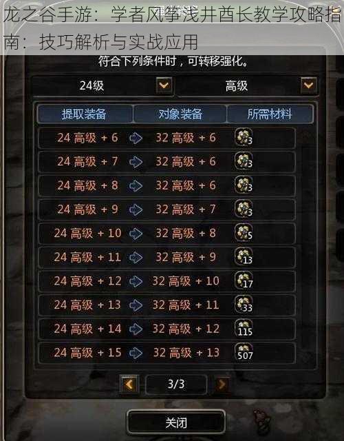龙之谷手游:学者风筝浅井酋长教学攻略指南:技巧解析与实战应用