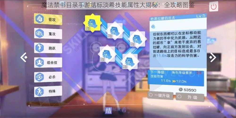 魔法禁书目录手游结标淡希技能属性大揭秘:全攻略图鉴