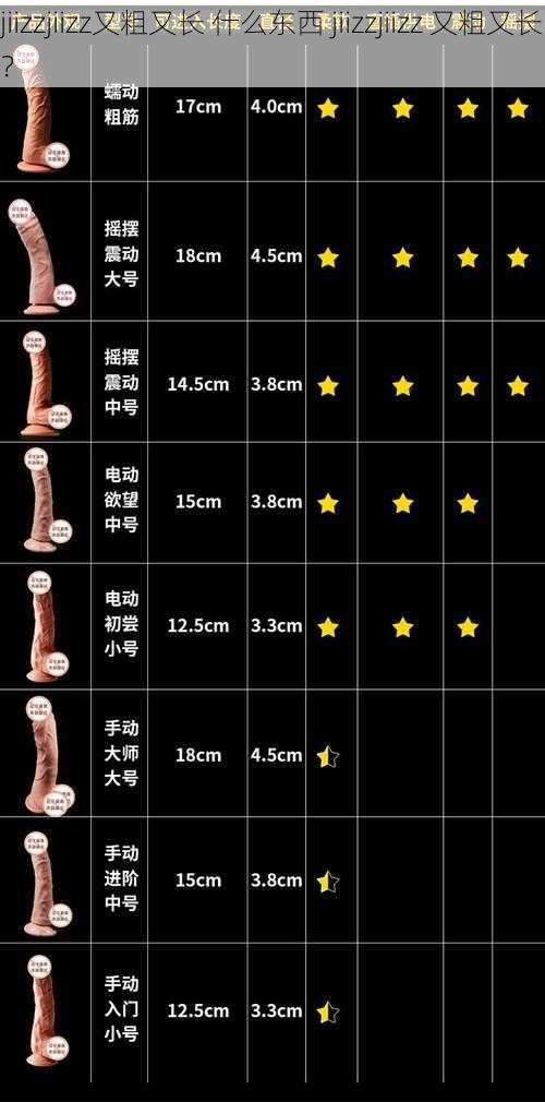 jiizzjiizz又粗又长 什么东西 jiizzjiizz 又粗又长?