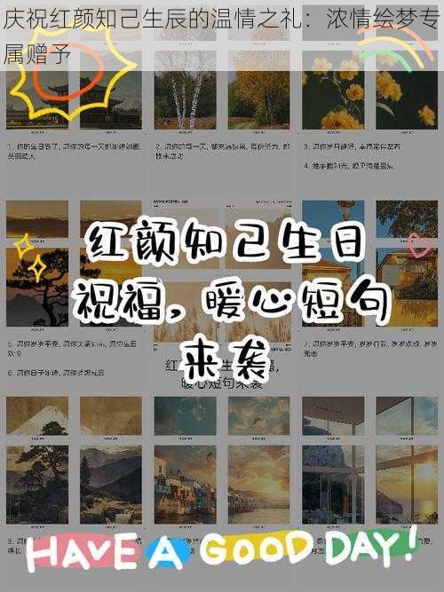 庆祝红颜知己生辰的温情之礼:浓情绘梦专属赠予