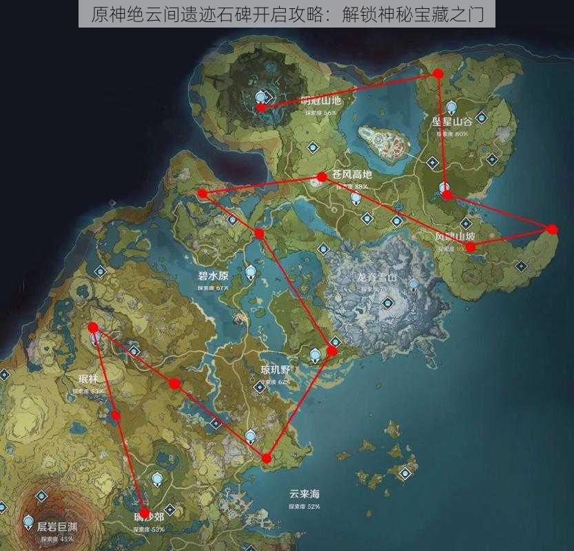 原神绝云间遗迹石碑开启攻略:解锁神秘宝藏之门