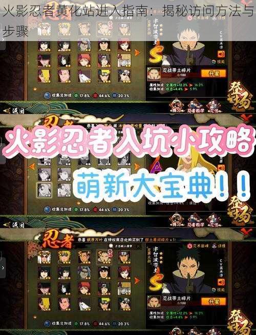 火影忍者黄化站进入指南:揭秘访问方法与步骤