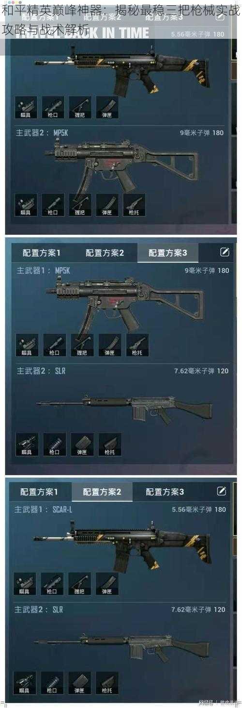 和平精英巅峰神器:揭秘最稳三把枪械实战攻略与战术解析