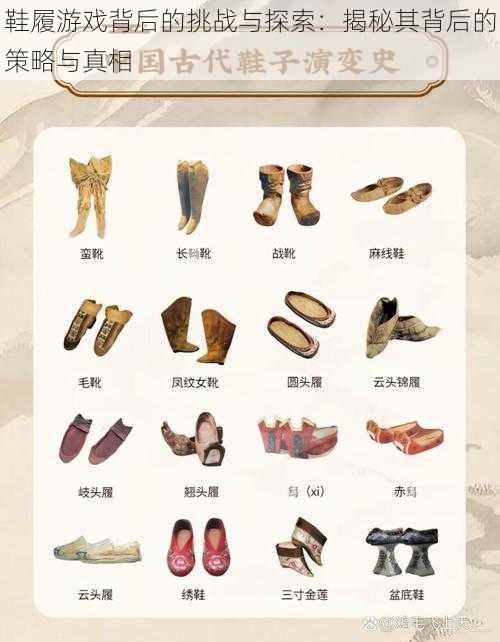 鞋履游戏背后的挑战与探索:揭秘其背后的策略与真相
