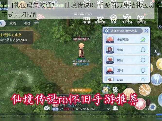 节日礼包码失效通知:仙境传说RO手游百万集结礼包功能正式关闭提醒
