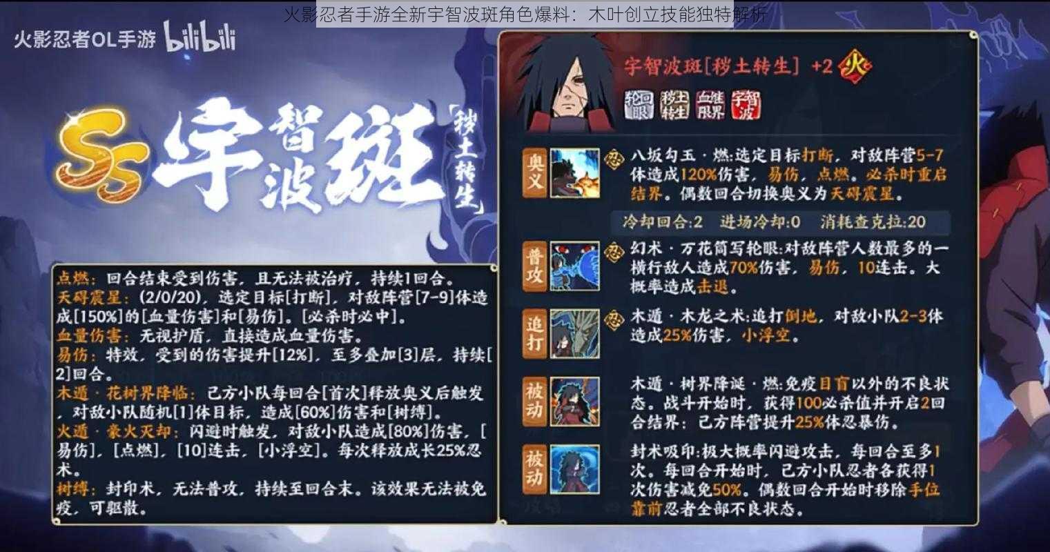 火影忍者手游全新宇智波斑角色爆料:木叶创立技能独特解析