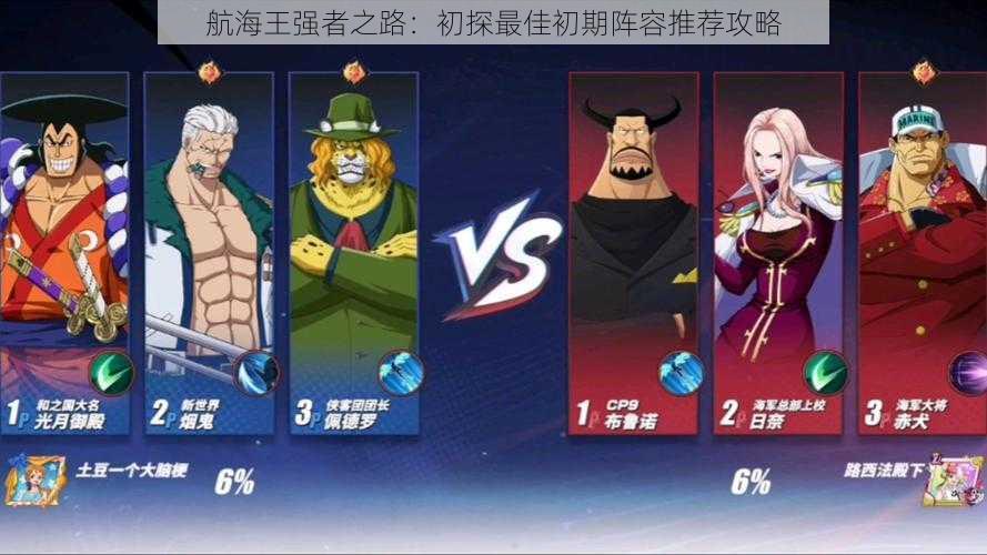 航海王强者之路:初探最佳初期阵容推荐攻略
