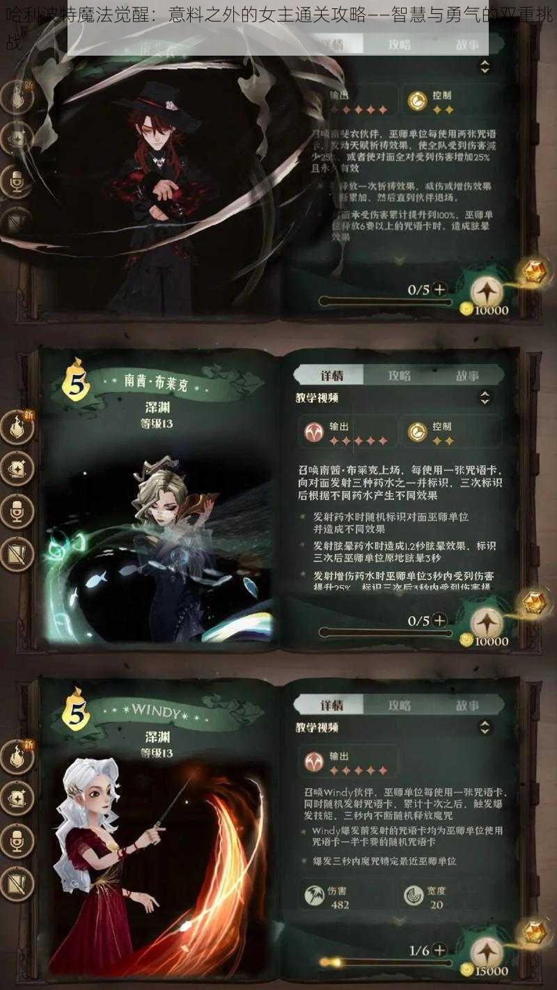 哈利波特魔法觉醒:意料之外的女主通关攻略——智慧与勇气的双重挑战