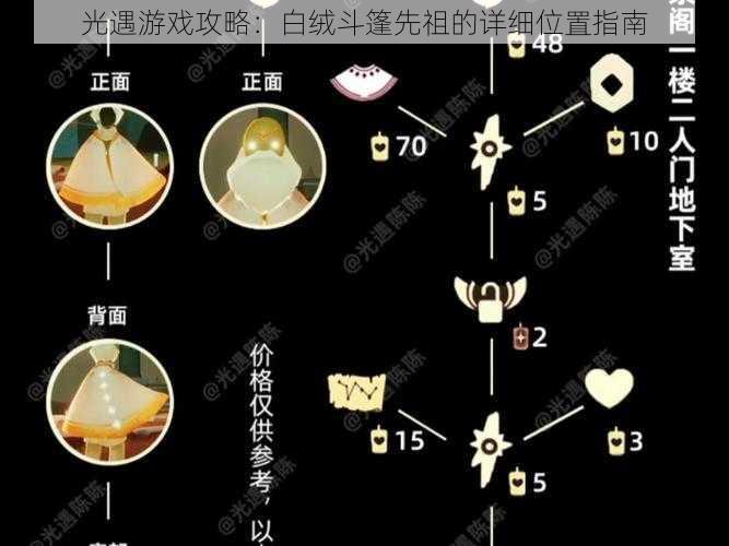 光遇游戏攻略:白绒斗篷先祖的详细位置指南