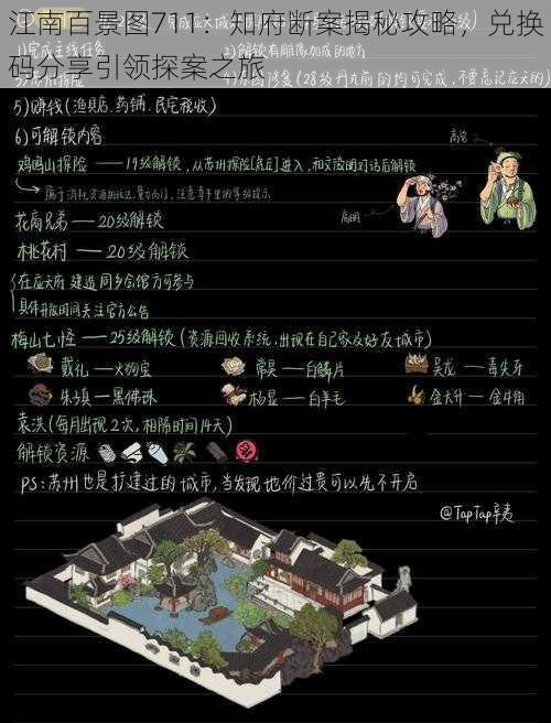 江南百景图711:知府断案揭秘攻略,兑换码分享引领探案之旅